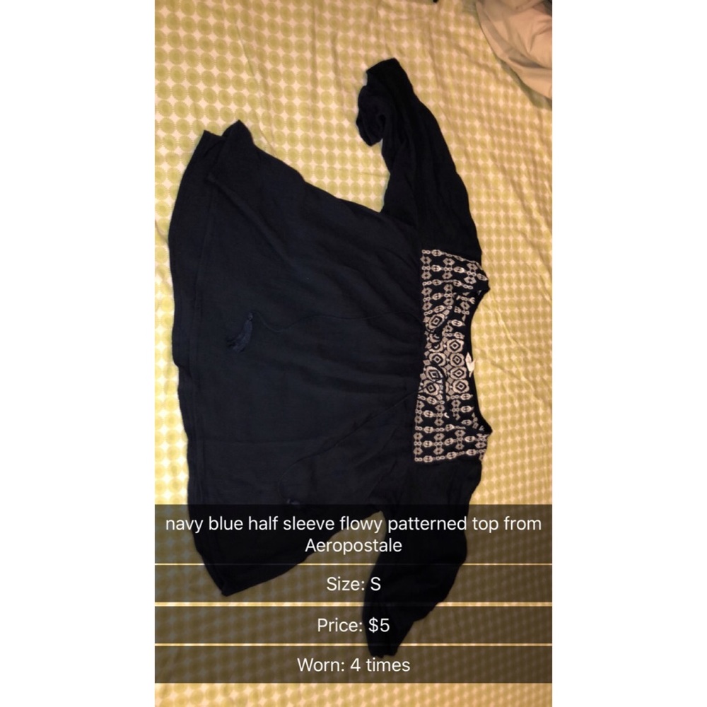 Flowy patterned kinda cropped top